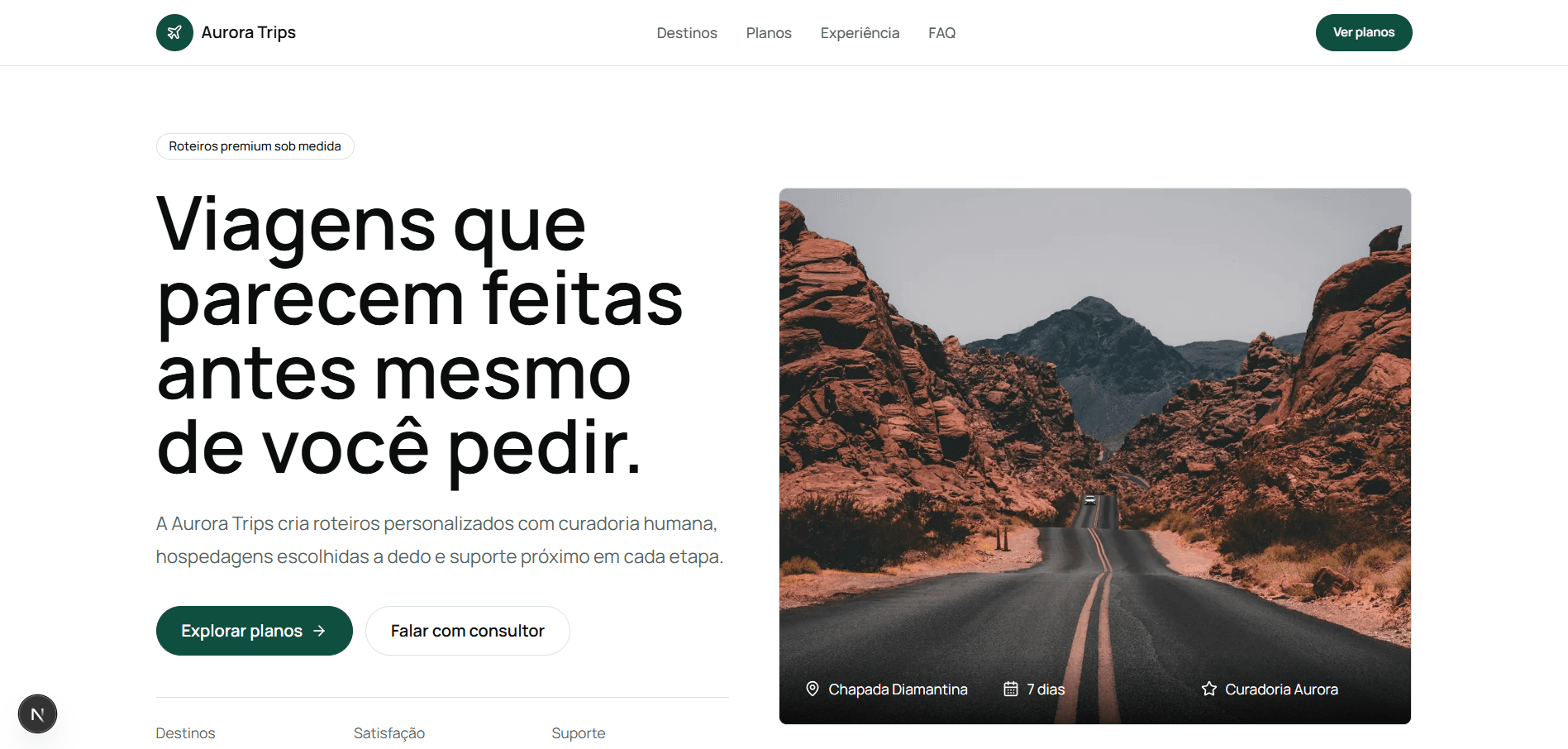Travel Landing Page